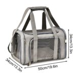 1PC Cat, Dog Carrier for Small Medium Cats Puppies up to 15 Lbs, Collapsible Travel Puppy Carrier - Image 6