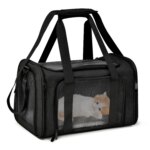 1PC Cat, Dog Carrier for Small Medium Cats Puppies up to 15 Lbs, Collapsible Travel Puppy Carrier - Image 2