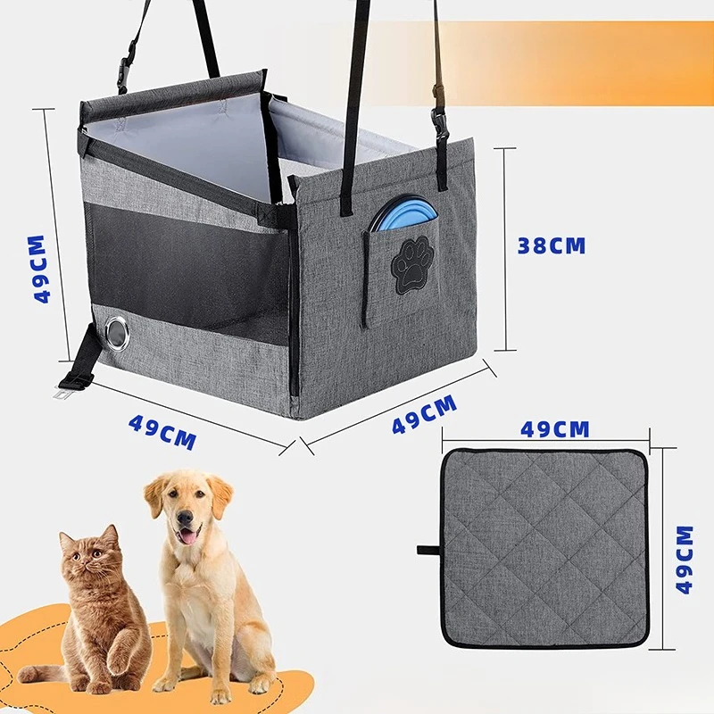Portable Car Pet Seat Stable Dog Carrier with Safety Mesh Protector Waterproof Design for Puppy Travel Outdoor Use Portable Car Pet Seat Stable Dog Carrier with Safety Mesh Protector Waterproof Design for Puppy Travel Outdoor Use