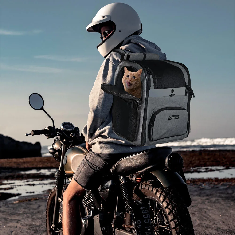 Dog Carrier Bag Pet Double Shoulder Backpack Sturdy Frame Breathable Foldable Dog Double Doors Bag Fits 20 lbs Pets Travel Set Dog Carrier Bag Pet Double Shoulder Backpack Sturdy Frame Breathable Foldable Dog Double Doors Bag Fits 20 lbs Pets Travel Set