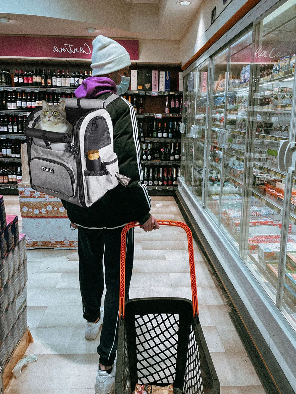 Dog Carrier Bag Pet Double Shoulder Backpack Sturdy Frame Breathable Foldable Dog Double Doors Bag Fits 20 lbs Pets Travel Set Dog Carrier Bag Pet Double Shoulder Backpack Sturdy Frame Breathable Foldable Dog Double Doors Bag Fits 20 lbs Pets Travel Set