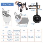1Pcs Pet Wheelchair Cart Adjustable Pet Cat Dog Rehabilitation Walking Wheels Aids Mobility Assistance Light Pet Walk Tools - Image 6