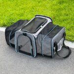 Pet Bag 1PC Cats and Dogs Chest Breathable Folding Portable Trolley Double Shoulder Handheld Crossbody Outdoor Bag Pet Products