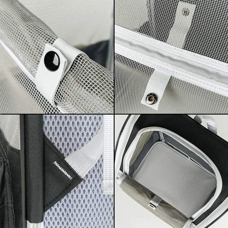 Practical, foldable cross-border pet bag. New style for cats and dogs, portable, breathable, spacious. Portable cat backpack.