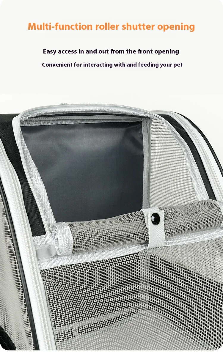 Practical, foldable cross-border pet bag. New style for cats and dogs, portable, breathable, spacious. Portable cat backpack.
