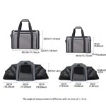 Pet Carrier Bag Foldable Small Dog Charter Carrying Cat Out Bag Expansion Pet Bag Mesh Breathable Expansion Foldable Handheld C - Image 3