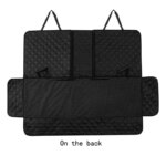 Dog Car Seat Cover 100% Waterproof Dog Seat Cover With Side Flaps Pet Seat Cover for Back Seat Black Carrier Hammock Convertible - Image 5