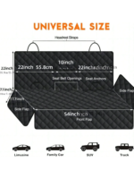 Dog Car Seat Cover Pet Travel Carrier Mattress Waterproof Dog Car Seat Protector With Middle Seat Armrest For Dogs - Image 3