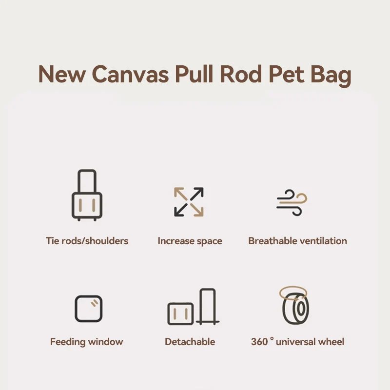 HOOPET Cats Travel Bag Portable Out Pet Trolley Suitcase Universal Small Dogs Bag Cat Backpack Detachable Pet Supplies HOOPET Cats Travel Bag Portable Out Pet Trolley Suitcase Universal Small Dogs Bag Cat Backpack Detachable Pet Supplies