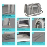 Dog Carrier Bag Soft Side Backpack Cat Pet Carriers Dog Travel Bags Airline Approved Transport For Small Dogs Cats Outgoing - Image 5