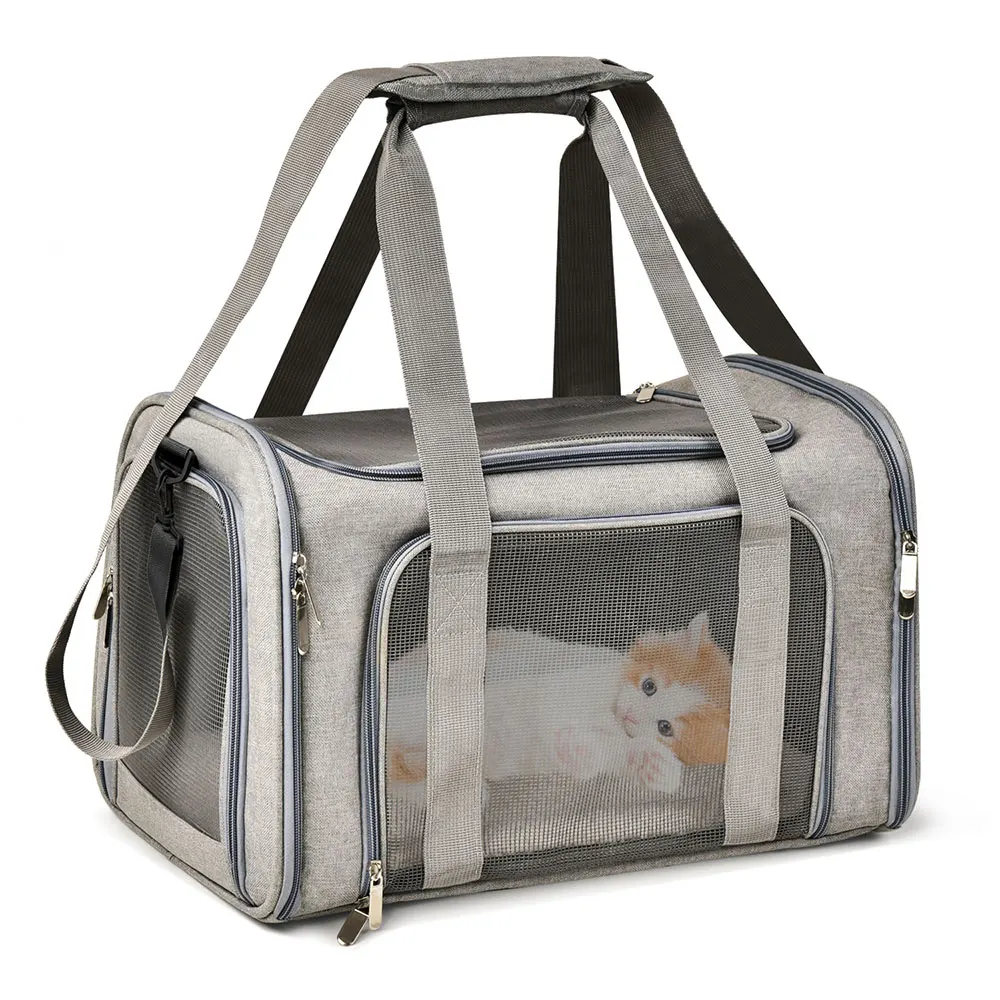 Dog Carrier Bag Soft Side Backpack Cat Pet Carriers Dog Travel Bags Airline Approved Transport For Small Dogs Cats Outgoing Dog Carrier Bag Soft Side Backpack Cat Pet Carriers Dog Travel Bags Airline Approved Transport For Small Dogs Cats Outgoing