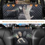 Dog Car Seat Cover for Back Seat, 100% Waterproof Dog Car Hammock with Visual Mesh Window and Side Zipper Car Seat & Door Protec - Image 4