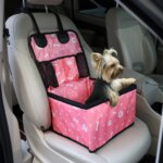 Pet Dog Car Seat with Storage Pockets Universal Pet Seat Cover for Small Medium Dogs Non-Slip Portable Travel Mat & Safety Bag - Image 2