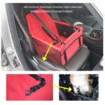 Dog Car Seat Cover Foldable Hammock Pet Harness Cat Bag Basket Stable and Foldable Travel Pet Dog and Cat Safety Car Seat - Image 5