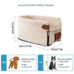 Puppy Dog Car Seat Travel Central Control Portable Pet Carrier for Small Dogs Chihuahua Teddy Cats Car Transport Dog Accessories - Image 6