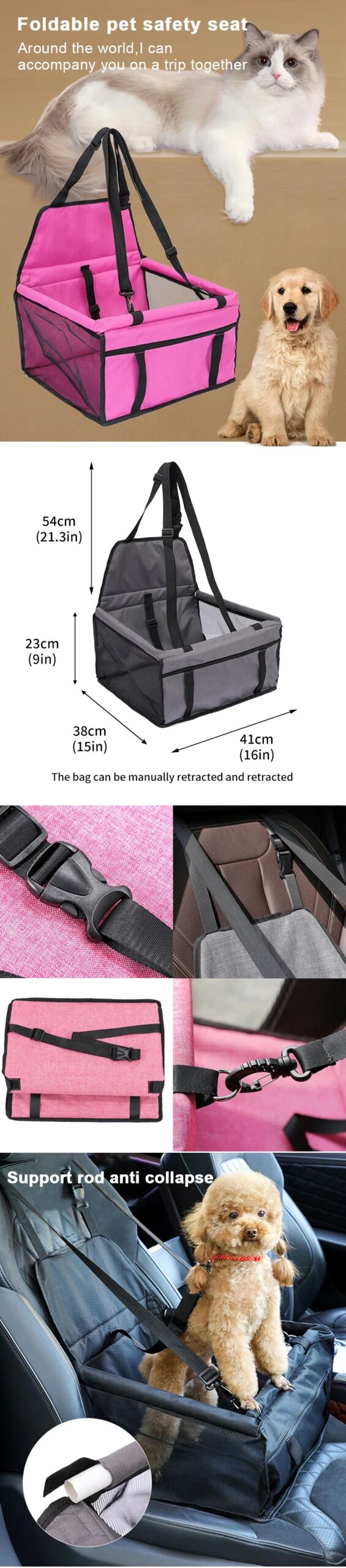 5 color Double Thick Waterproof Travel Accessories Mesh Hanging Bag Folding Pet Supplies Dog Mat Blanket Safety Pet Car Seat Bag 5 color Double Thick Waterproof Travel Accessories Mesh Hanging Bag Folding Pet Supplies Dog Mat Blanket Safety Pet Car Seat Bag