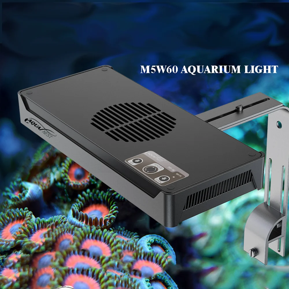 59870-wlqgdu.png AQUANEST LED Aquarium Light T30/40/60 CREE Full Spectrum Intelligent Temperature Marine SPS LPS for Coral Reef Fish Tank - Image 1