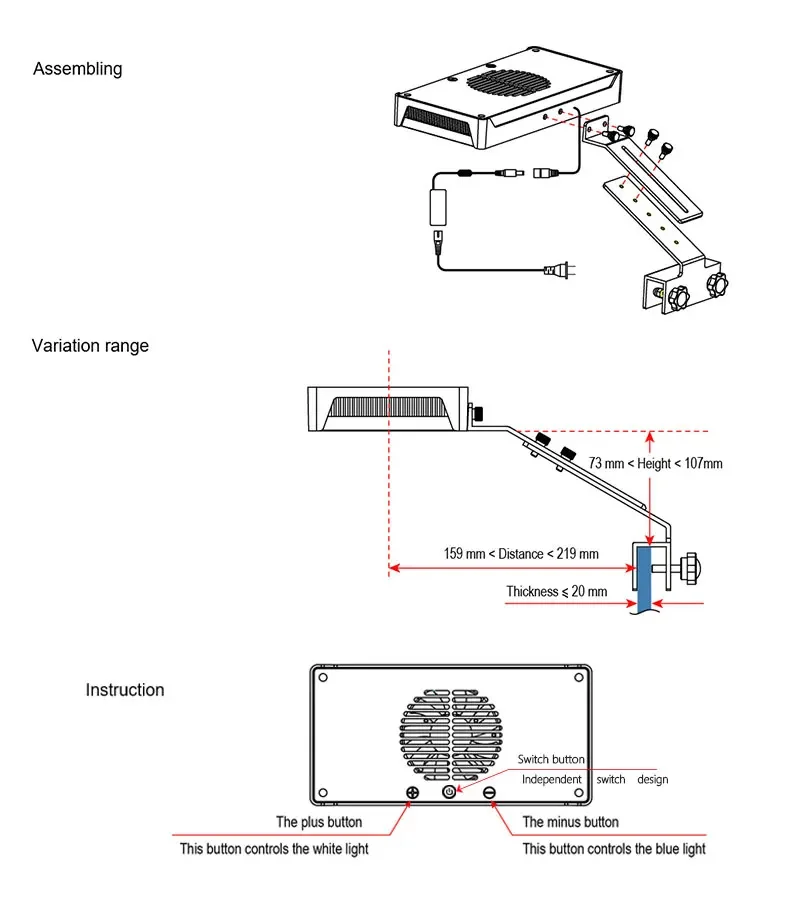 Smart Coral Light 30W 40W WiFi Full Spectrum LED Lamp for Aquarium Fish Tank Color Temperature Adjustable Intelligent Control Smart Coral Light 30W 40W WiFi Full Spectrum LED Lamp for Aquarium Fish Tank Color Temperature Adjustable Intelligent Control
