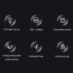 5W/7W Fish Tank Clip Lamp,USB Power LED Full Spectrum,Waterproof Algae Lighting 360-degree Tank Light for Turtle Fish Tanks - Image 5