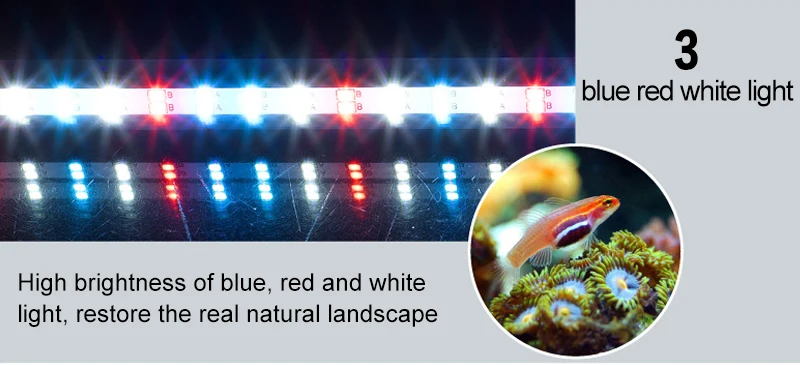 Waterproof LED Aquarium Light Fish Tank Underwater Lamp Clip Light Aquariums Decor Lighting Submersible Lamp Plant Grow 220-240V