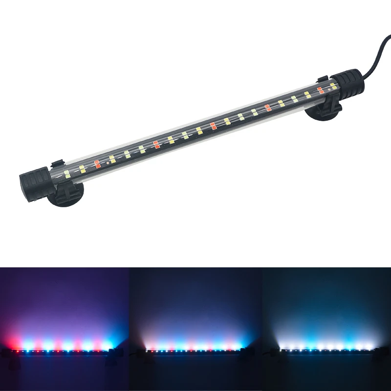 60228-c6sgr4.jpg Waterproof LED Aquarium Light Fish Tank Underwater Lamp Clip Light Aquariums Decor Lighting Submersible Lamp Plant Grow 220-240V - Image 1