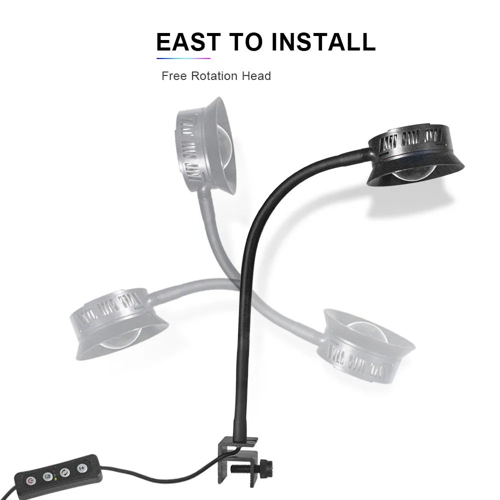 30W Aquarium LED Reef Light Dimmable Lighting Marine LED Fish Tank Light Can Timing Saltwater Light Aquarium LPS SPS Lighting