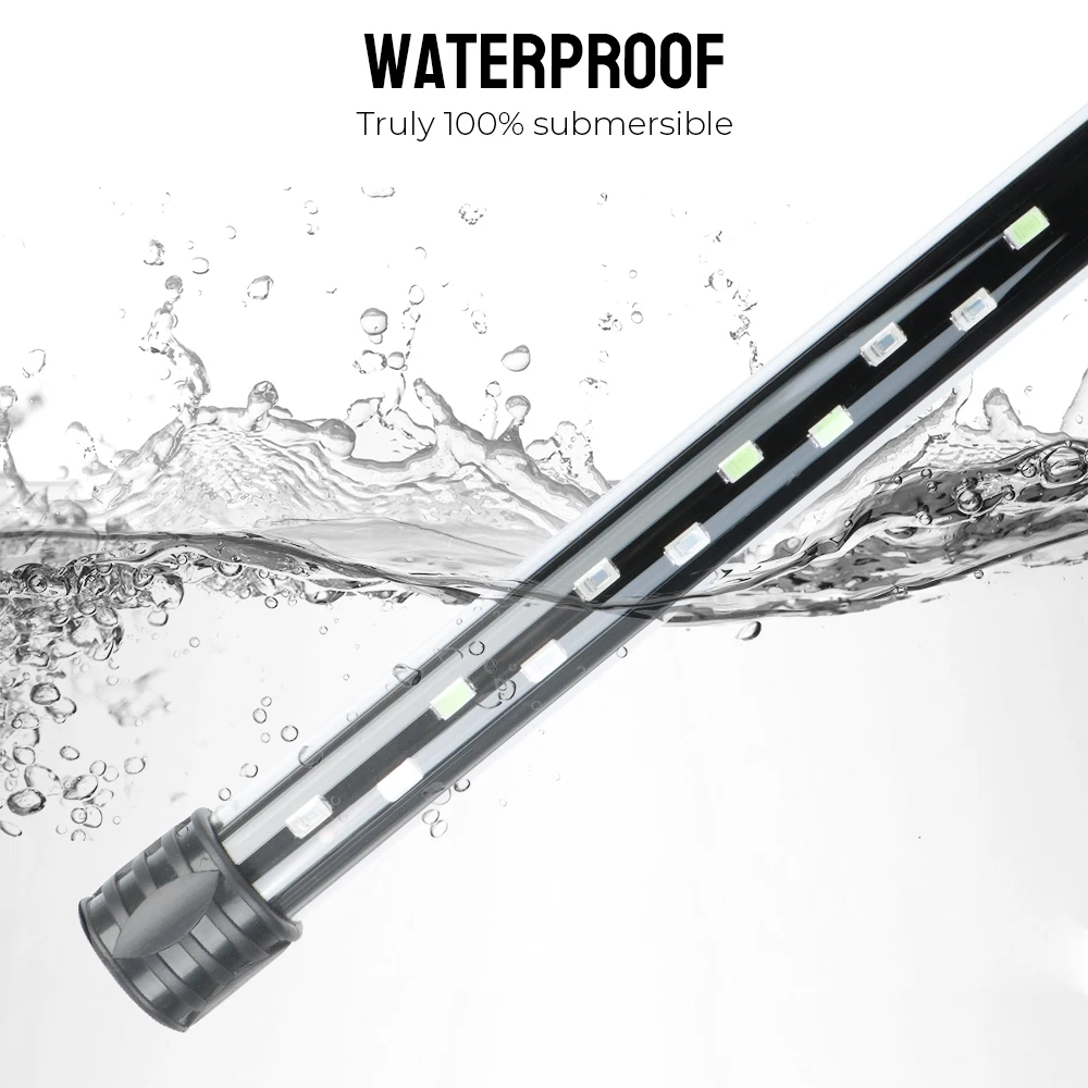 Fish Tank Light Bar Underwater RGB EU Plug AC 90~260V Aquarium Submersible Lamp Waterproof 28/38/48cm Fish Tank Light Bar Underwater RGB EU Plug AC 90~260V Aquarium Submersible Lamp Waterproof 28/38/48cm