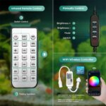 Lominie LED Aquarium Light, Planted Tank Light 4 Channels Remote Control 6500K  for Freshwater Fish Tank Refugium with Gooseneck - Image 3
