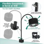 Lominie LED Aquarium Light, Planted Tank Light 4 Channels Remote Control 6500K  for Freshwater Fish Tank Refugium with Gooseneck - Image 4