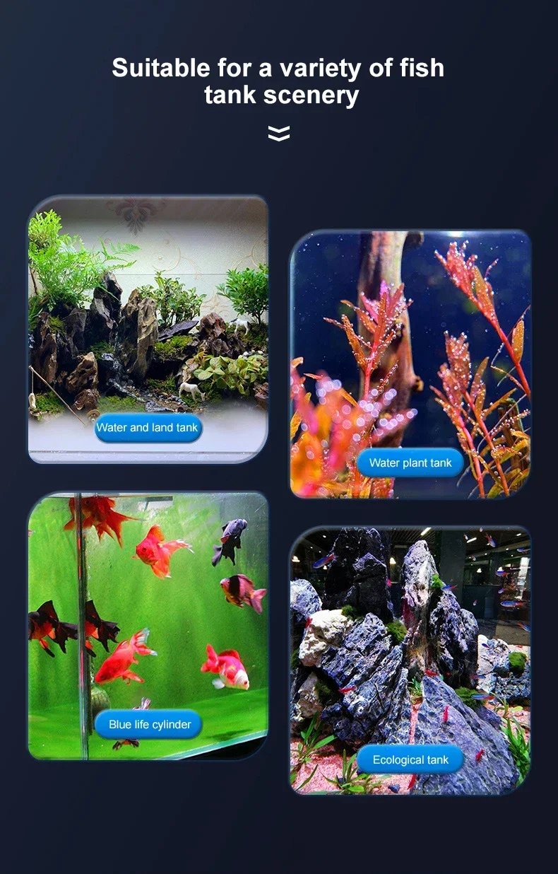 11000K LED Light Full Spectrum Lamp Fish Tank Lighting Light Promote PlantGowth Lamp Aquarium Accessories Fish Breeding Supplies