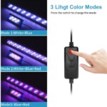 Ultra thin LED aquarium light aquatic plant light expandable clip on light 18-75CM fish tank 220-240V - Image 2