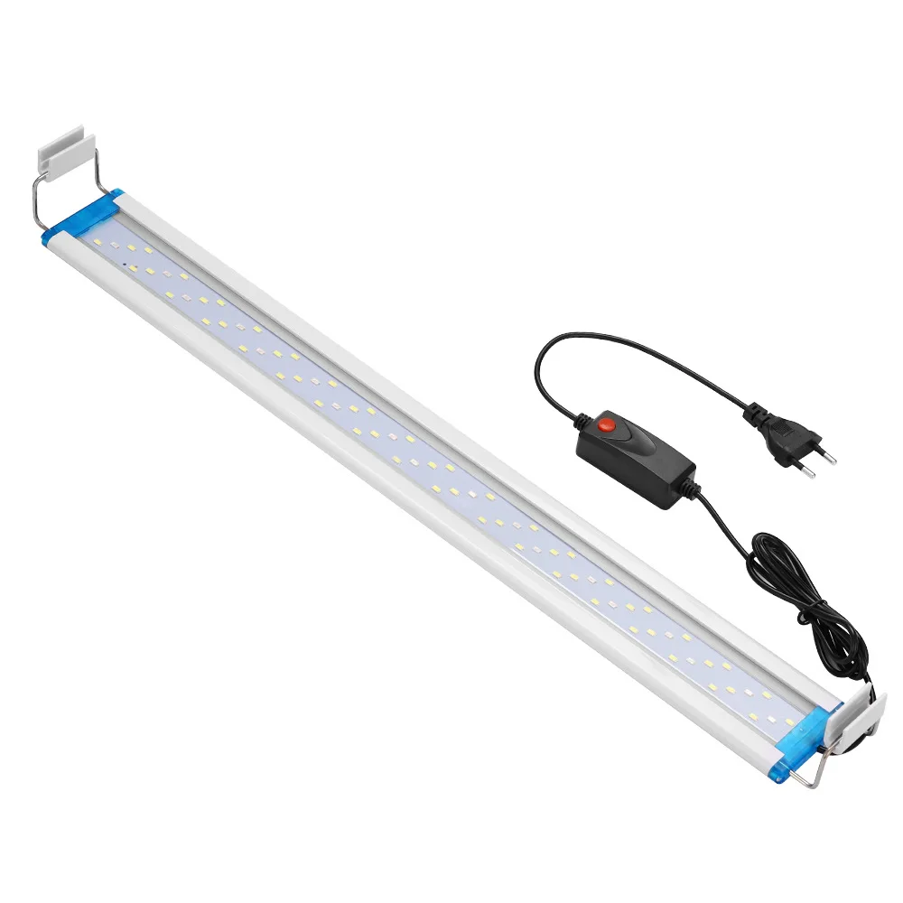 Ultra thin LED aquarium light aquatic plant light expandable clip on light 18-75CM fish tank 220-240V Ultra thin LED aquarium light aquatic plant light expandable clip on light 18-75CM fish tank 220-240V
