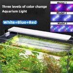 Ultra thin LED aquarium light aquatic plant light expandable clip on light 18-75CM fish tank 220-240V