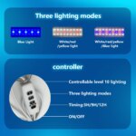 USB Fish tank light 3/9/12 Timing three kinds of color-changing LED small fish tank light water grass tank aquarium light - Image 4