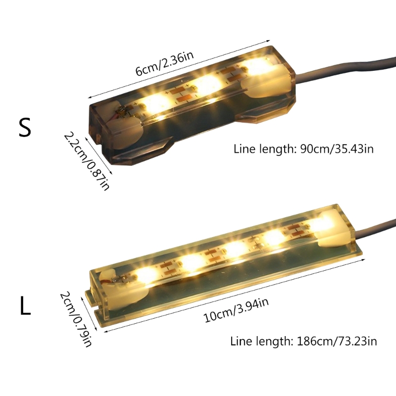 USB Powered LED Light Bar for Betta Fish Aquarium, Provide Local Lighting