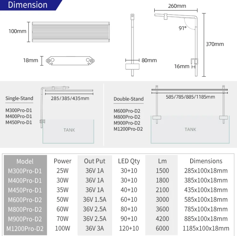 Week Aqua Aquarium Light M Series Plant LED APP Control Full Spectrum Week Aqua Aquarium Light M Series Plant LED APP Control Full Spectrum