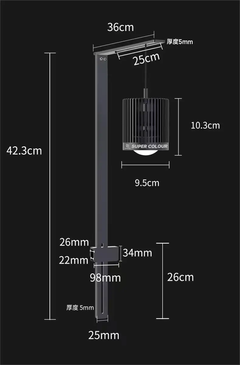 MAYIN Super Colour 100W Freshwater Goldfish Algae Bloom Planted Steam Fish Tank Brightening Lamp LED Aquarium Downlight MAYIN Super Colour 100W Freshwater Goldfish Algae Bloom Planted Steam Fish Tank Brightening Lamp LED Aquarium Downlight