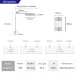 Week Aqua Aquatic Plant Light Z250 Pro RGB+UV with Lens Spotlight Full Spectrum Bracket Light Native APP Control Fish Tank Light - Image 6