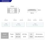 Week Aqua Aquatic Plant Light Z250 Pro RGB+UV with Lens Spotlight Full Spectrum Bracket Light Native APP Control Fish Tank Light - Image 5