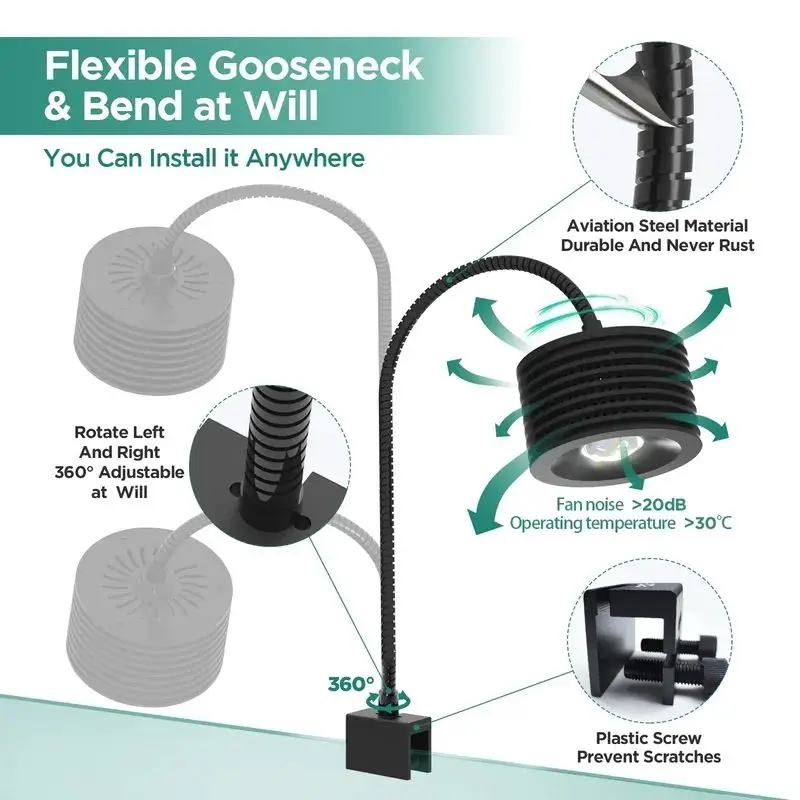 61377-rcoshp.jpg Lominie LED Aquarium Light Full Spectrum Freshwater Aquarium Light for Planted Nano Aquarium Tank ASTA 20 - Image 1