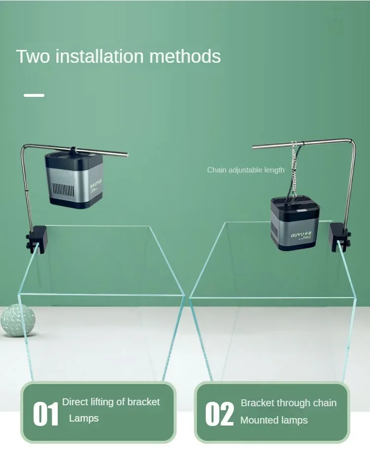 GUYU New Aquarium LED Lamp 25/35/65W Water Grass WRGB Full Spectrum Algae Downlight for Native Stream Fish Tank GUYU New Aquarium LED Lamp 25/35/65W Water Grass WRGB Full Spectrum Algae Downlight for Native Stream Fish Tank