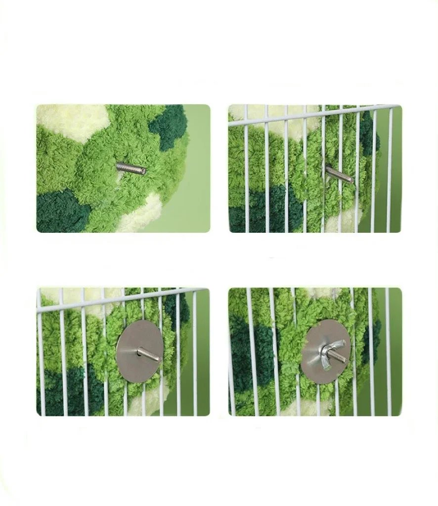 새장 Warm Bird Nest Winter House Hanging Hammock Cage Accessories Plush Hideaway for Parrot Hummingbird Decoration Bird Cages