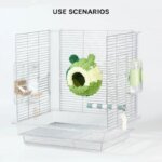 새장 Warm Bird Nest Winter House Hanging Hammock Cage Accessories Plush Hideaway for Parrot Hummingbird Decoration Bird Cages - Image 2