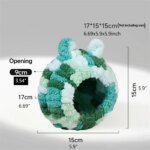 새장 Warm Bird Nest Winter House Hanging Hammock Cage Accessories Plush Hideaway for Parrot Hummingbird Decoration Bird Cages - Image 3