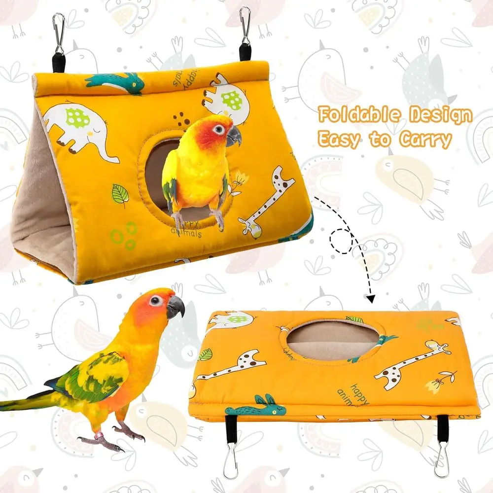 Winter Warm Bird Nest House - Hanging Hammock Velvet Shed Hut Cage Plush Fluffy Birds Hideaway Sleeping Bed Fuzzy for Parrot Par Winter Warm Bird Nest House - Hanging Hammock Velvet Shed Hut Cage Plush Fluffy Birds Hideaway Sleeping Bed Fuzzy for Parrot Par