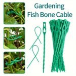 Reusable Adjustable Plastic Plant Cable Ties for Garden Vines, Trees, and Shrubs Support, Locking Nylon Zipper Organizer Tools - Image 2