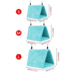 Winter Pet Bird Parrot Cages Warm Plush Hammock Hut Tent Bed Hanging Cave for Sleeping and Hatching Bird Accessories - Image 3