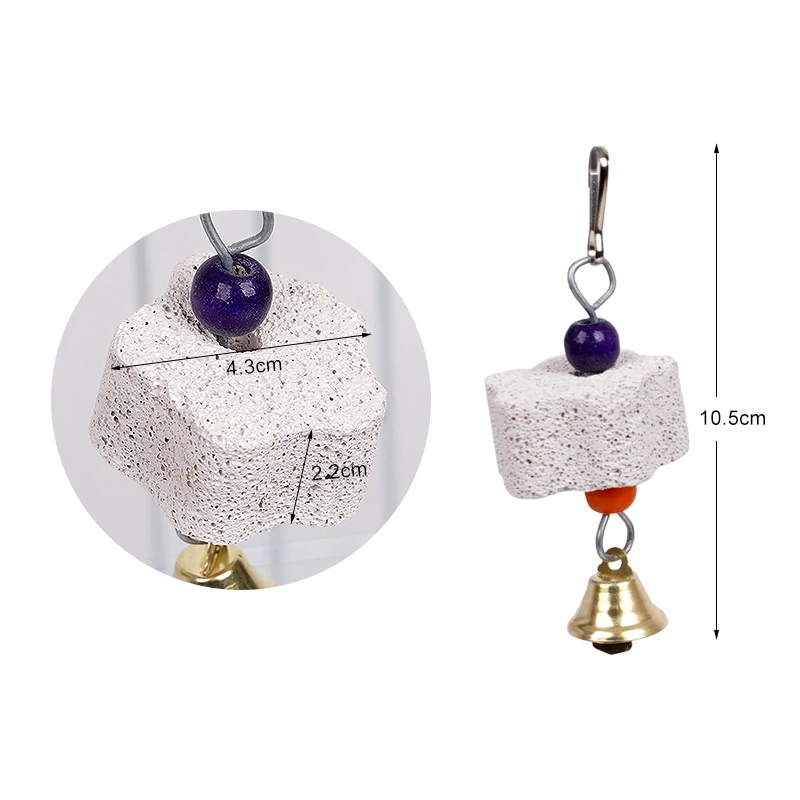 Bird Chewing Toy Parrot Beak Grinding Calcium Stone with Bells Bird Cage Accessories Cage Toys for Rat Hamster Chinchilla Rabbit Bird Chewing Toy Parrot Beak Grinding Calcium Stone with Bells Bird Cage Accessories Cage Toys for Rat Hamster Chinchilla Rabbit