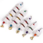 Bird Chewing Toy Parrot Beak Grinding Calcium Stone with Bells Bird Cage Accessories Cage Toys for Rat Hamster Chinchilla Rabbit - Image 4