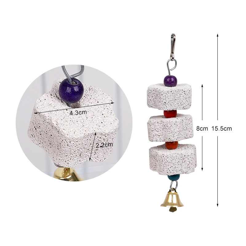 Bird Chewing Toy Parrot Beak Grinding Calcium Stone with Bells Bird Cage Accessories Cage Toys for Rat Hamster Chinchilla Rabbit Bird Chewing Toy Parrot Beak Grinding Calcium Stone with Bells Bird Cage Accessories Cage Toys for Rat Hamster Chinchilla Rabbit
